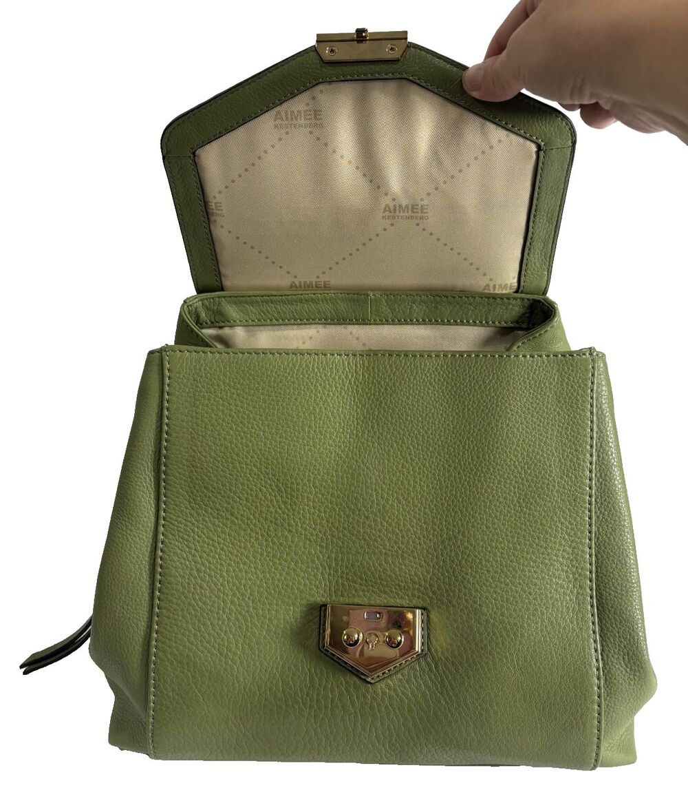 Aimee Kestenberg All For Love Shoulder Bag Green / Olive Leather Handbag - Picture 8 of 16